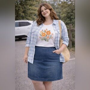 DC Jeans / Pull On Denim Skirt